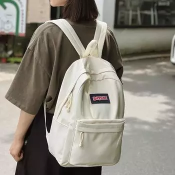 Студенческий школьный женский рюкзак для компьютера, легкая дорожная сумка большой емкости зелёный