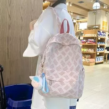 Студенческий школьный женский рюкзак, дорожный рюкзак синий