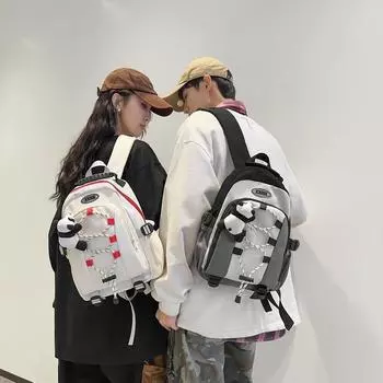 Студенческий спортивный рюкзак для средней школы, компьютерный рюкзак большой емкости хаки