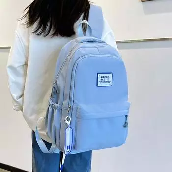 Студенческий женский рюкзак белый