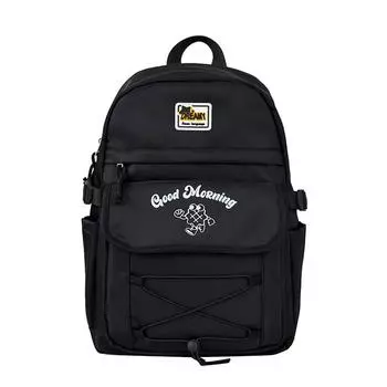 Студенческий женский рюкзак чёрный