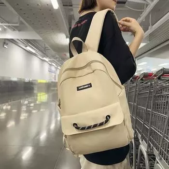 Student Backpack Men s And Women s Large Capacity Backpack High School Student Backpack чёрный