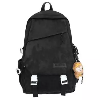Student Backpack Men s Tie-Dye Print Schoolbag Women s Large Capacity Lightweight Backpack чёрный