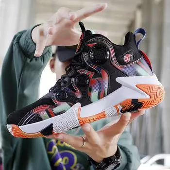 Student basketball shoes men s shoes guard actual combat youth cushioning rubber sole older children s sports shoes high school entrance examinati 36