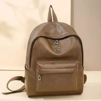 Student class backpack women s spring and summer new fashion Korean version niche high-end travel bag хаки