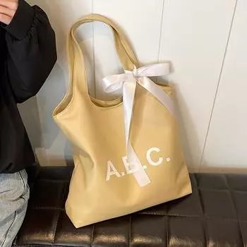 Student Classroom Big Bag for Women 2024 New Fashion Versatile Tote Bag Spring/Summer Popular Commuter Shoulder Bag only bag