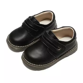 Student , leather , boys little white 2024 British small leather , new children s shoes 22 белый