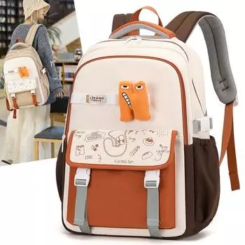 Легкий школьный рюкзак для школьников 3-6 классов, большой емкости, рюкзак для мальчиков и девочек, защитный рюкзак для хребта хаки