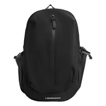 Student s Large Capacity Schoolbag Women s Travel Backpack Solid Color Backpack чёрный