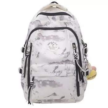 Student Schoolbag Female Large Capacity Printed Backpack Primary School Students Third To Sixth Grade Backpack чёрный