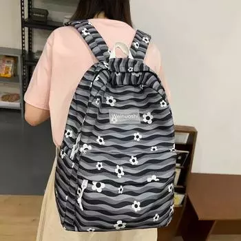 Студенческая школьная сумка с цветочным принтом, женский рюкзак, школьная сумка для кампуса для девочек розовый