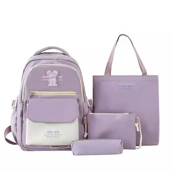 Школьный рюкзак большой вместимости для девочек 3-6 классов легкий рюкзак хаки