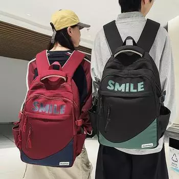 Student Schoolbag Women s Large Capacity Backpack Men s Travel Computer Backpack чёрный