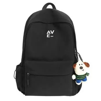 Student Schoolbag Women s Large Capacity Travel Backpack Men s Computer Backpack белый