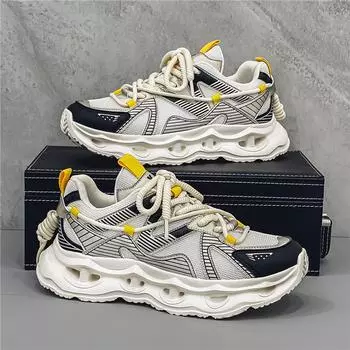 Student soft soled casual sports shoes breathable non slip comfort four season Outdoor men s running shoes fashion male sneakers 43