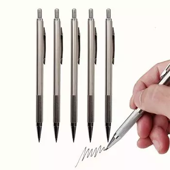 Students Sketch Stainless Steel Automatic Pencil Movable Pencil Mechanical Pencil Propelling Pencil 0.5mm