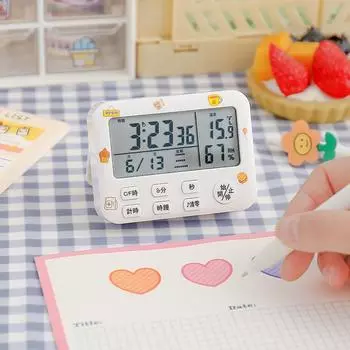 Студенты Бесшумный Бесшумный Таймер Обучение Сдаче Экзамена Управление Временем Таймер Напоминание Будильник для Кухни Двойное Использование