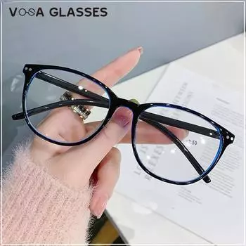 Студенты Близорукие Очки Готовые Очки для Миопии Женщины Мужчины Oculos Рецептурные Очки-1.0-1.5-2.0-2.5-3.0-3.5-4.0 -6