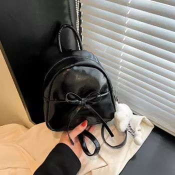 Студенты колледжа посещают занятия, чувство старшего возраста, симпатичный рюкзак с бантом, женский весенний новый легкий универсальный рюкзак 2025 года