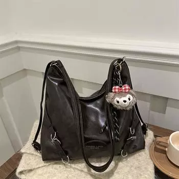 Студенты посещают занятия, вместительные сумки-тоут, женские осенне-зимние сумки через плечо в стиле ретро, дорогие сумки-мессенджеры