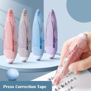 Студенты в форме ручки, защитная лента для пресса, корректирующая лента для пресса, корректирующие принадлежности, корректор письма B
