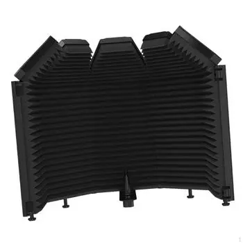 Студийный микрофонный изоляционный экран из 5 панелей, портативный складной микрофон, звукопоглощающий