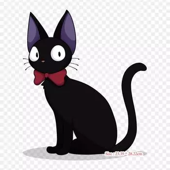 Studio Ghibli Kiki Cat Ghibli Museum Catbus железные нашивки для одежды, наклейки с аппликациями на одежду, термочувствительная нашивка на заказ