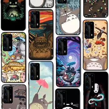 Чехол для телефона Studio Ghibli Totoro для Huawei P50 P40 E P30 P20 Pro P10 Lite P Smart Y6 Nova3E Honor10 Huawei P10