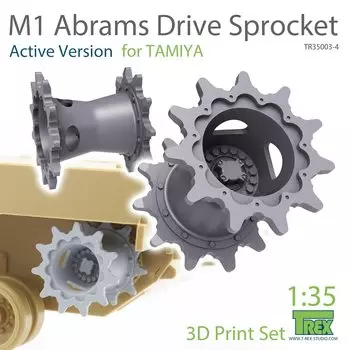 Studio M1 Abrams Starting Wheel Set A Current Model Tamiya Plastic Model Parts T-Rex 1/35 TR35003-4