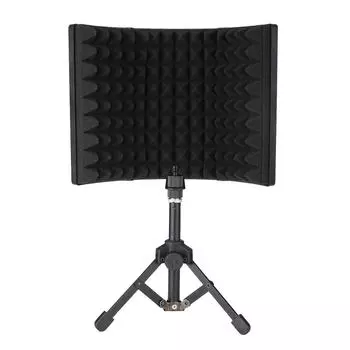 Studio Microphone Isolation with Stand Filter Vocal for Condenser Mic