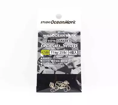 Studio Ocean Mark Heavy Duty Ocean Lure Snap OS 2SBB, 25 фунтов, 4 штуки в упаковке (0727)