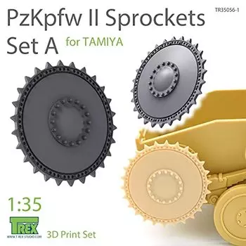 Studio Panzer II Drive Wheel Set A Tamiya Plastic Model Parts T-Rex 1/35 TR35056-1