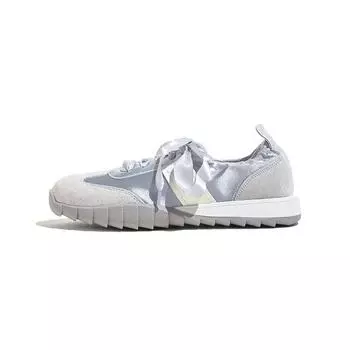 Studiolee Ballet Soft Sole Splicing Satin Versatile Sports Casual Shoes Little White Shoes 34