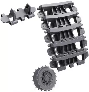 Студия немецкий истребитель танков Hetzer гусеничный тип 2 с стартовым колесом пластиковые детали модели T-Rex 1/35 (для Тамии) TR85065-1