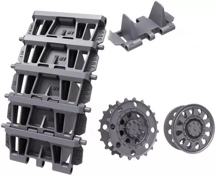 Студия немецкий легкий танк ранний тип гусеницы с стартовым колесом и направляющим колесом пластиковые детали модели T-Rex 1/35 38(T) (для Тамии) TR85076-1