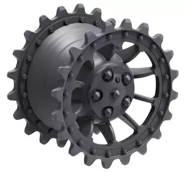 Студия WW2 немецкий тяжелый танк Tiger I ранний тип начальное колесо тип 2 пластиковые детали модели T-Rex 1/35 (Общее назначение) TR35166-1 (танк)