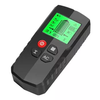 Настенный сканер для поиска шпилек Электрический детектор древесины 5 в 1, сенсорный настенный сканер с цифровым дисплеем, поиск центра луча