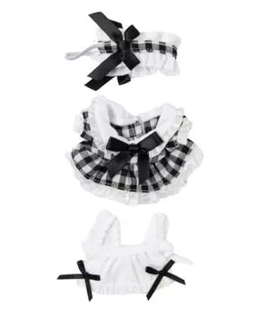 Stuffed 10cm Stuffed Stuffed Gingham Chibi Dress F Pattern 1 [Wego] Toy, Clothes, Clothes, Check, Oshikatsu, Nui, Up, Cute, Otakatsu, Gift, Present,