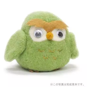 Stuffed Animal Craft Owl Craft Kit for Beginners Handmade Kit 1003001 [Animal Club] Kit (Green)