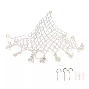 Stuffed Animal Hammock Hand Knitted Bohemian Style Cotton Rope Widely Used Plush Hammock for Plush