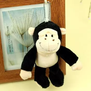 Stuffed Animals Monkey Key Ring Plush Doll Orangutan Plush Toy Orangutan Keychain Car Trinket