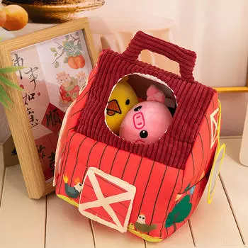 Stuffed Farm Animals House Set Party Supplies Simulated Lovely Dolls Animal