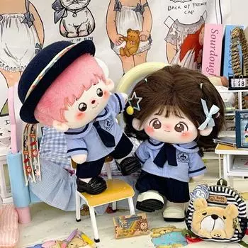 Stuffed Idol Plush Doll Clothes JK Uniform 10/20CM Doll Clothing Cotton Doll Outfit Dress Girls 10cm-boys