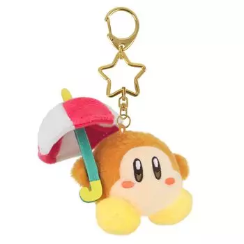 Stuffed Kirby of the Stars Mini Mofu Mascot Keychain Parasol Waddle Dee [Sanei Boeki] оранжевый