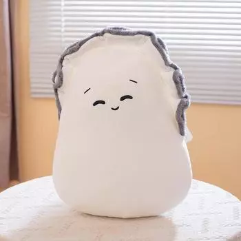 Stuffed Plus Oyster Expression Toys Throw Pillow Funny Cartoon Bag Pendant Soft Dolls Boys Girls Birthday Xmas Gifts Home Decor 10cm pendant