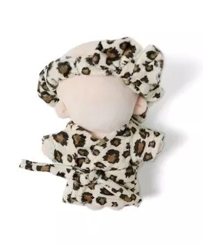 Stuffed Plush Clothes Bathrobe Set Leopard 15cm Stuffed Clothes Stuffed Clothes Gift Present Oshikatsu Goods Oshikatsu F Black [Wego] Women s чёрный
