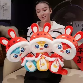 Stuffed Snake Plush Doll Toy Soft Lucky Snake Plushies Doll New Year Gifts 20cm синий