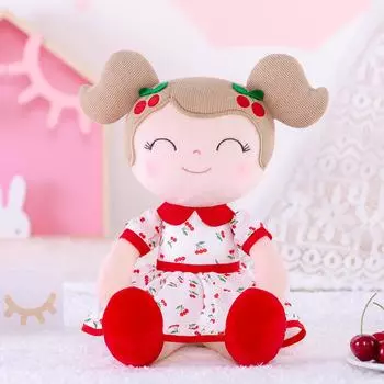 Stuffed Toys Cherry Girl Plush Doll Baby Girl Gifts Cloth Dolls Christmas Gifts Ideas Birthday Gifts Doll Red