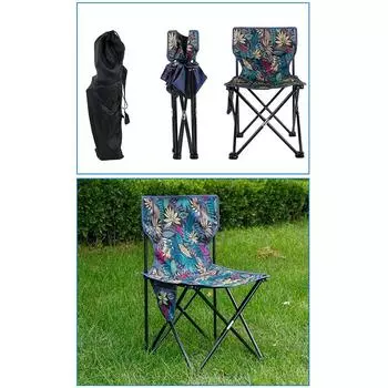 Стул для кемпинга на открытом воздухе, рыболовный сверхлегкий складной стул, принадлежности для кемпинга, легкий портативный стул для пляжа, путешествий, пикника S2