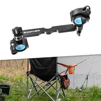Стул для рыбалки, держатель для зонта, алюминиевый сплав, двор, пляж за пределами забора, скамейка во дворе чёрный